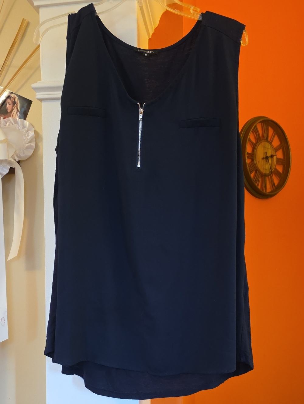 Papermoon Navy Bighton Zip Tank-STITCH FIX